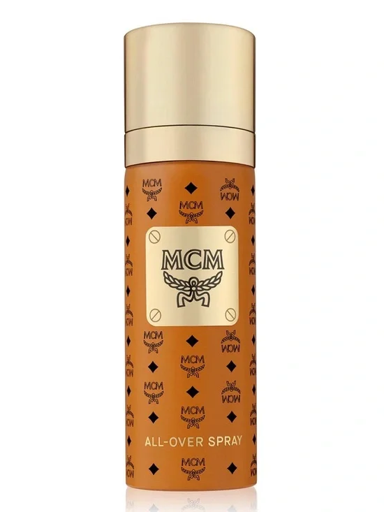 MCM All-Over Spray in Cognac and Gold - Picture 1 of 3